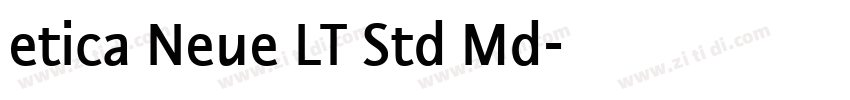 etica Neue LT Std Md字体转换